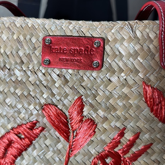 Kate Spade Bird straw bag large - Picture 4 of 5
